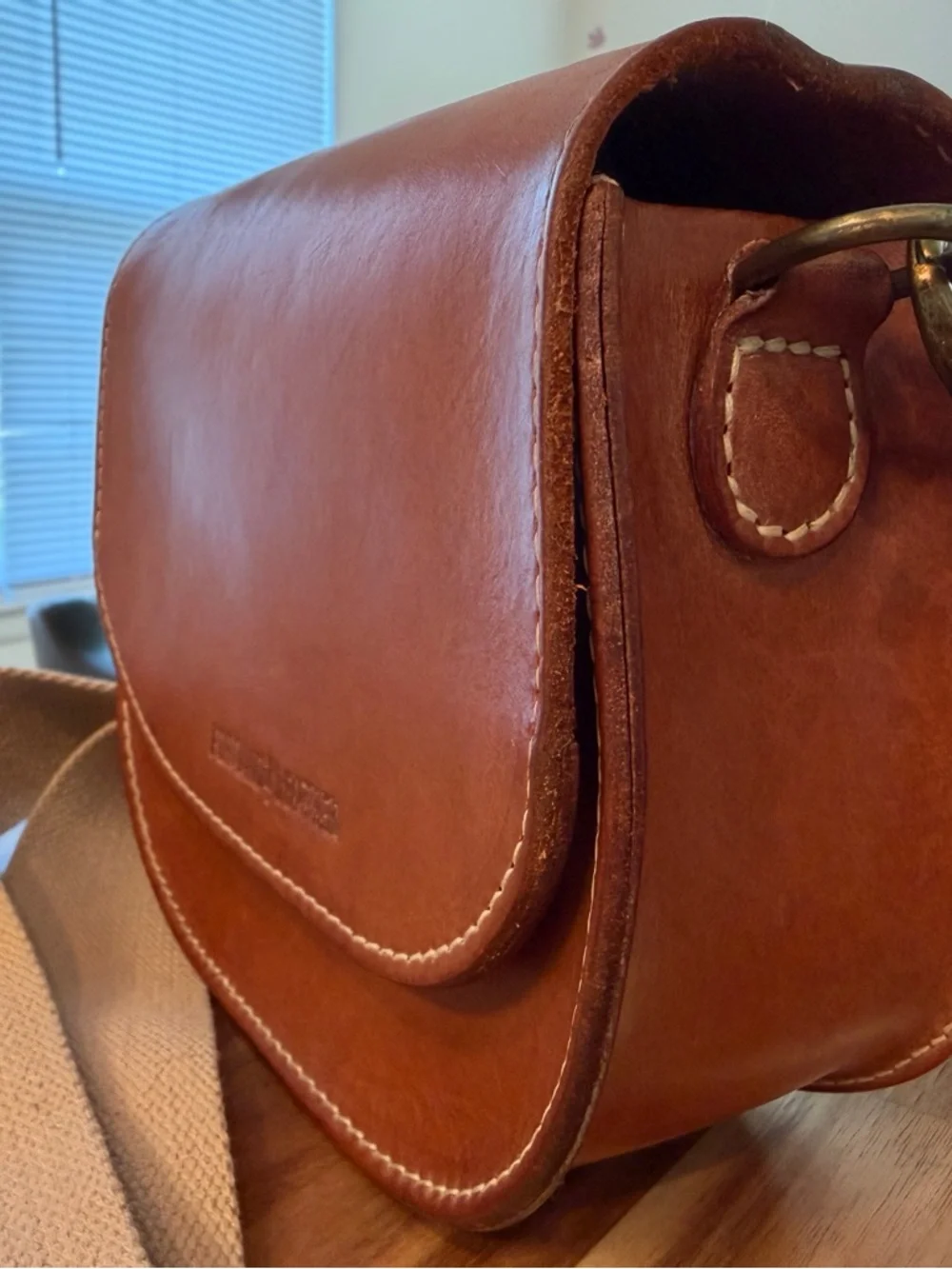 Portland Leather Saddle Crossbody Bag - Picture 11 of 15